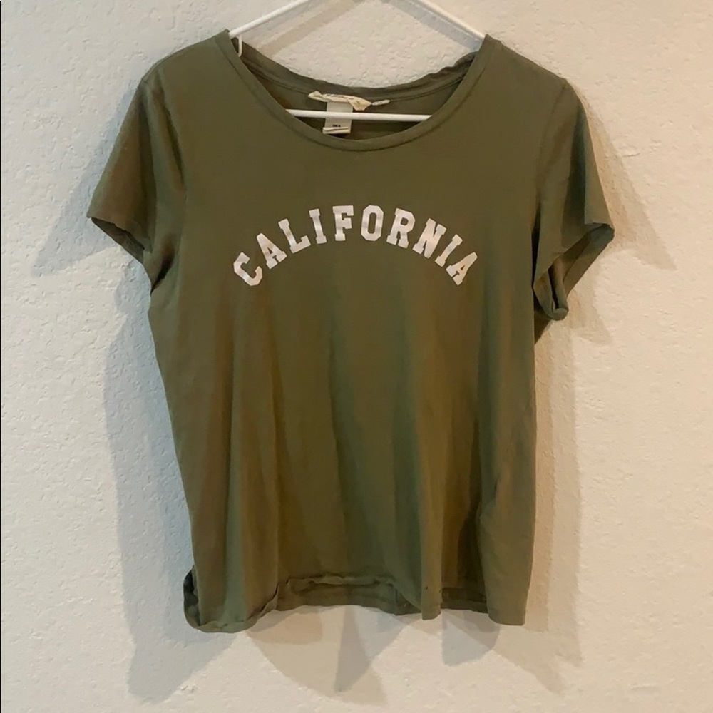 army green california tshirt